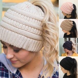 🎉Now available. Cute toboggan for ponytails!